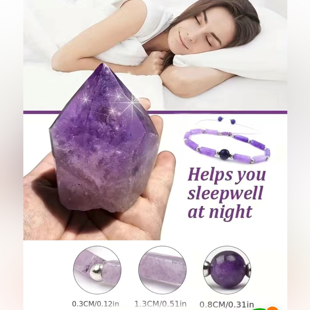 Amethyst anklet - Picture 9 of 11